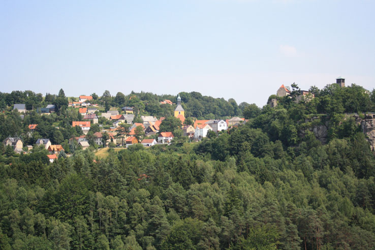 Blick nach Hohnstein