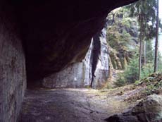 Blick aus der Sachsenhöhle