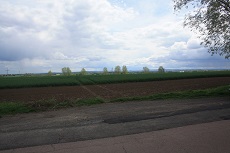 Die Säule stand eigentlich hier (etwa 400 Meter von heutigen Ort entfernt).